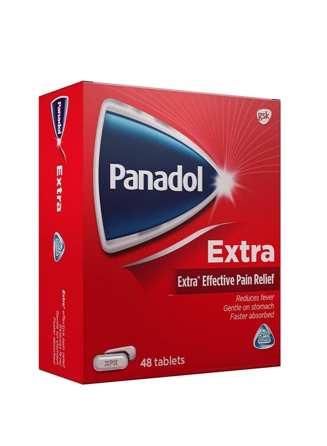 Panadol Extra with Optizorb 48 Tablets ( Fast Absorbing Pain Relief | Paracetamol & Caffeine )