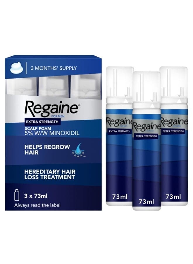 Regaine Foam Tripple Pack 3S For Men 5%
