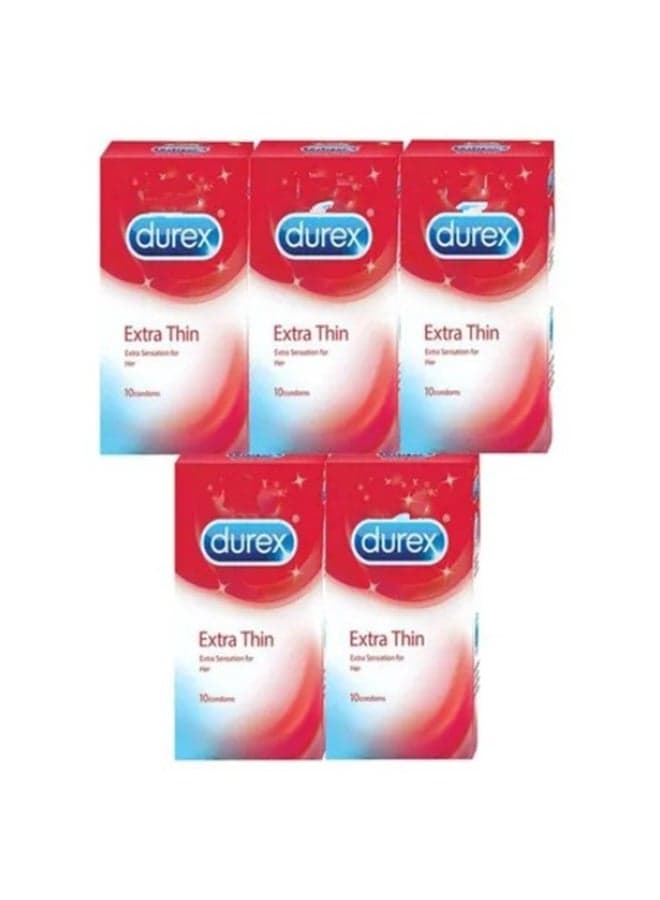 Pack Of 5 Extra Thin Condom