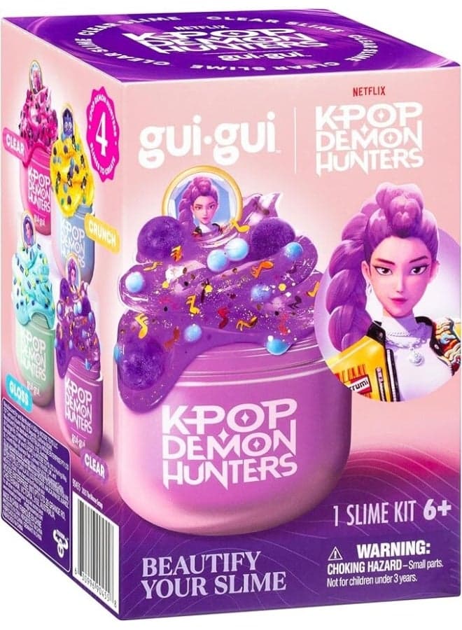 Gui-gui Slime Kit K-Pop Demon Hunters Single Pack - Rumi Clear Slime | Collectible Slime | Creative Fun Ideas | Develops Sensory Skills | Entertaining Toy | Stress Relief Toys for Kids