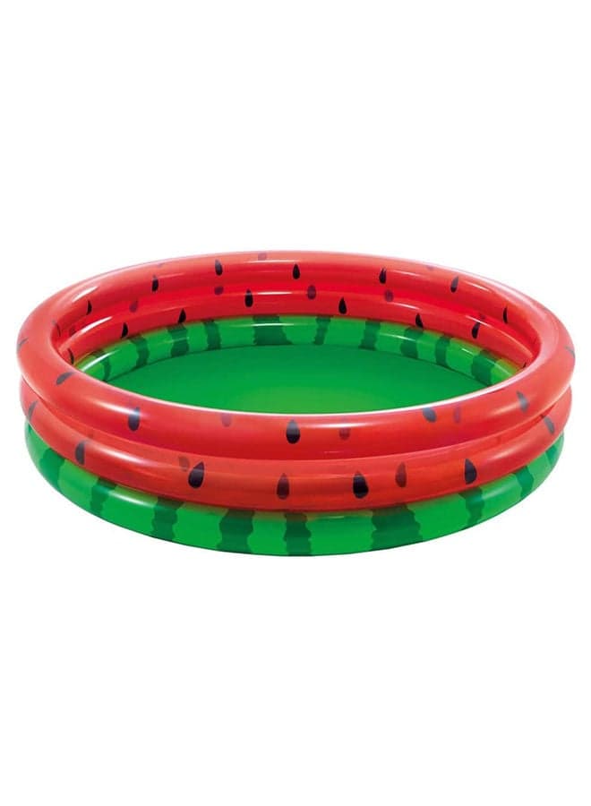 Intex - Watermelon Pool 3-Ring Shelf Box 168x38cm Ages 2+ 168x38cm