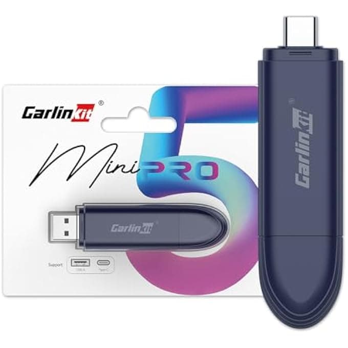 CARLINKIT MINI SE PRO WIRELESS ADAPTER FOR OEM WIRED CARPLAY & OEM WIRED ANDROID AUTO, COMPATIBLE WITH IOS 10 & ANDROID 10 AND ABOVE, FAST CONNECTION, NO LATENCY - DEEP BLUE
