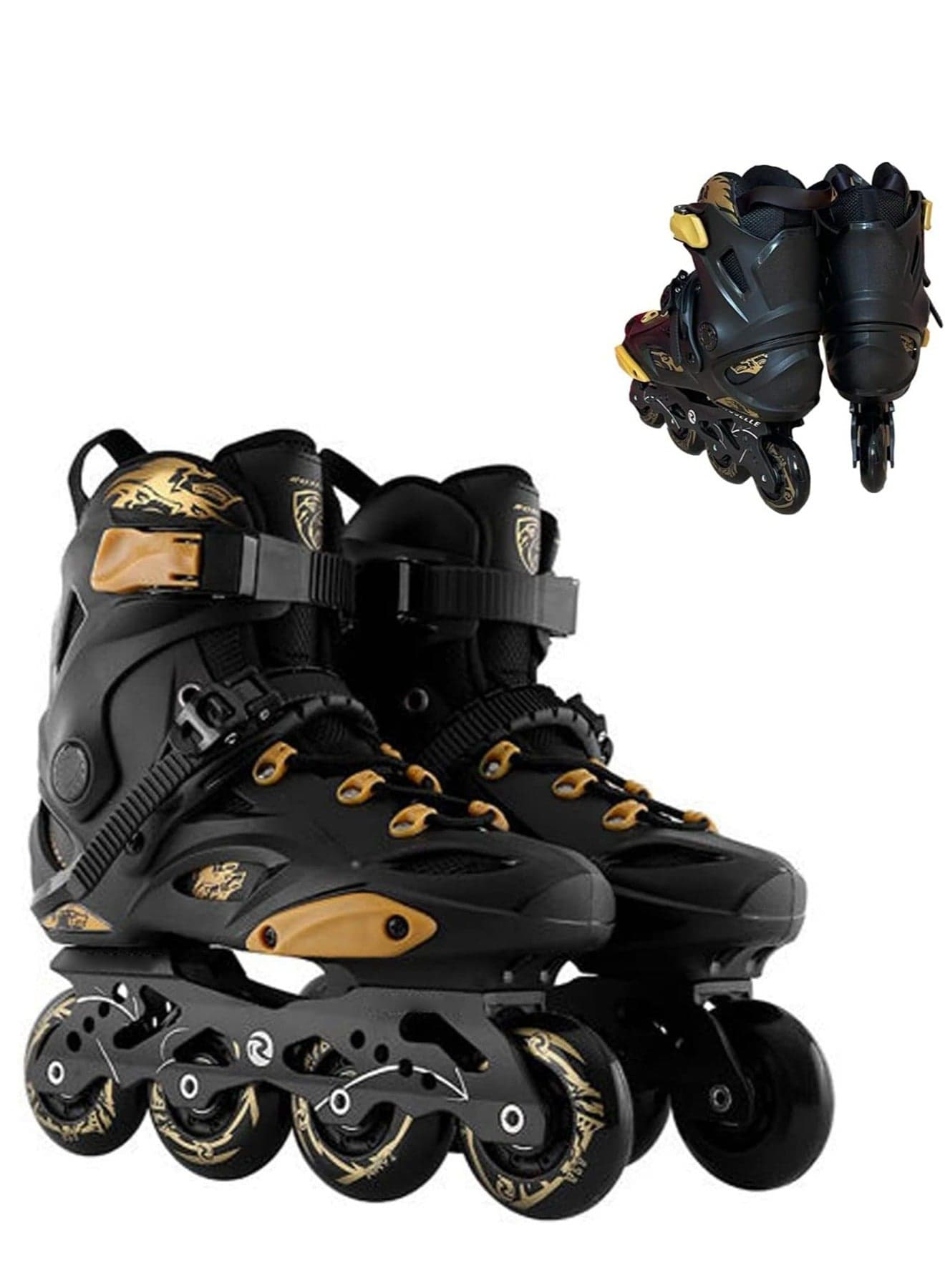 Skating Shoes Professional Single Row Roller Blades Speed Skate Shoes