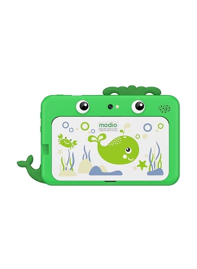 M51 Kids Tablet – 3GB RAM, 16GB Storage, Wi-Fi, Educational Apps, Parental Controls, Durable Design, with School Stationery Set – Green (International Version)
