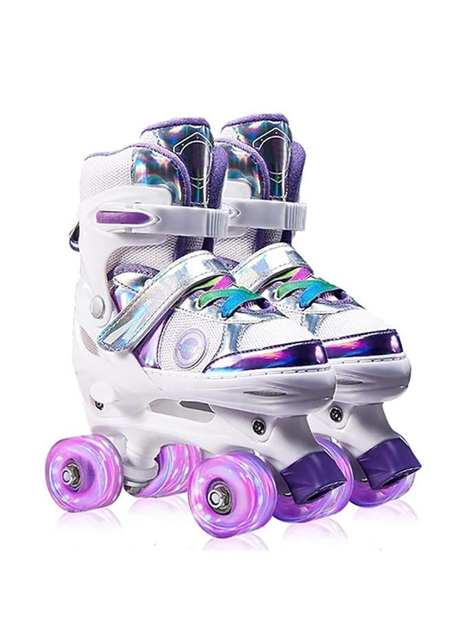 Kid's Adjustable Roller Skates (Purple)
