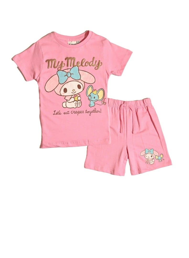 MY MELODY GIRLS T-SHIRT & SHORT SET