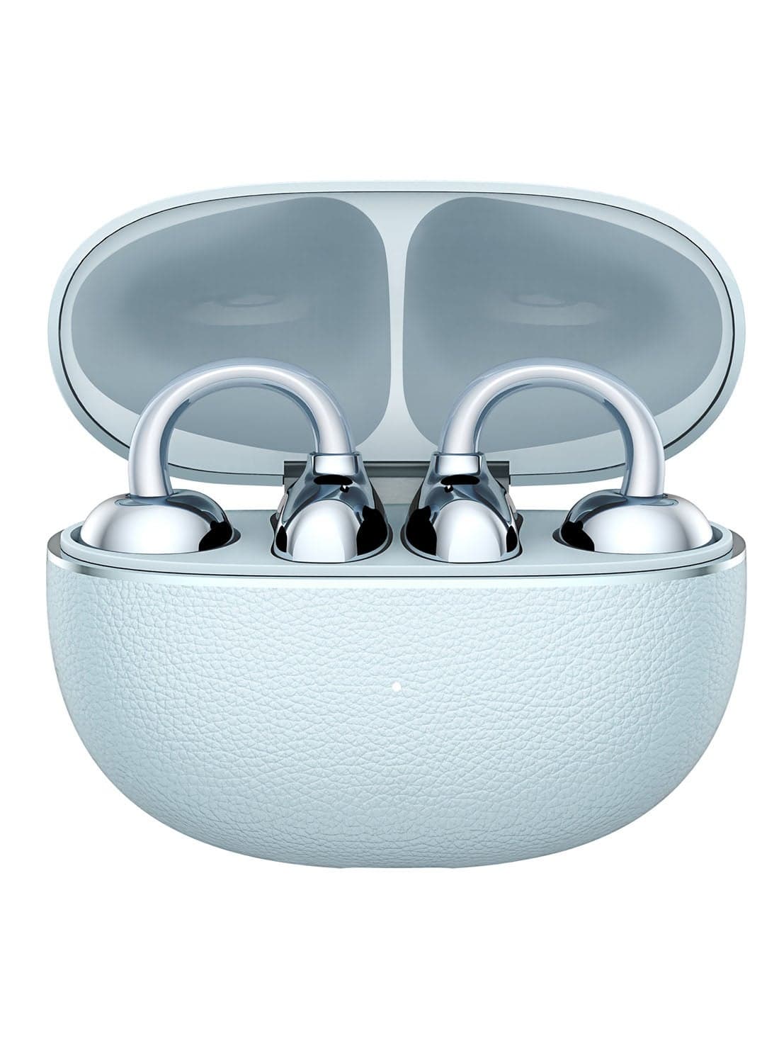 Choice Earbuds Clip 2 Pro, Open-Ear Wireless Earphones with Titanium Arch Bridge 2.0, 44-Hour Battery Life, 12mm Dual-Magnetic Drivers, Wireless Charging Support, IP54 Water Resistant - Sky Cyan