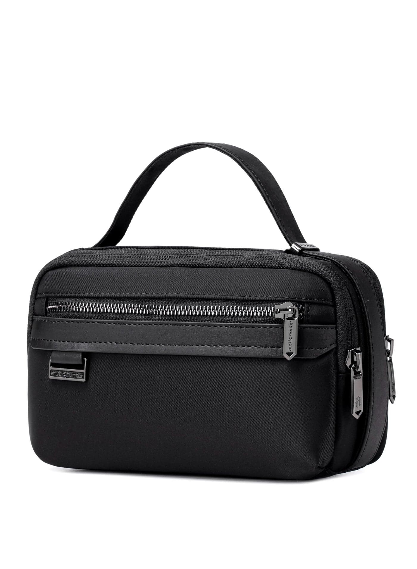 unisex handbag durable premium water resistant carry all bag with pockets for men and women in daily use, kb00843, black