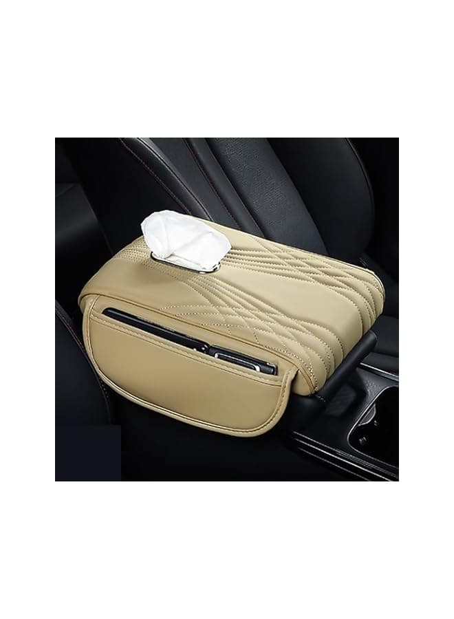 Car Armrest Center Console Cushion for Nissan Patrol GR GY62 Y62 GY61 Y61 1997-2020 2021 Memory Foam Car Armrest Cushion,Anti-Slip Car Armrest Mat,Armrest Box Protection