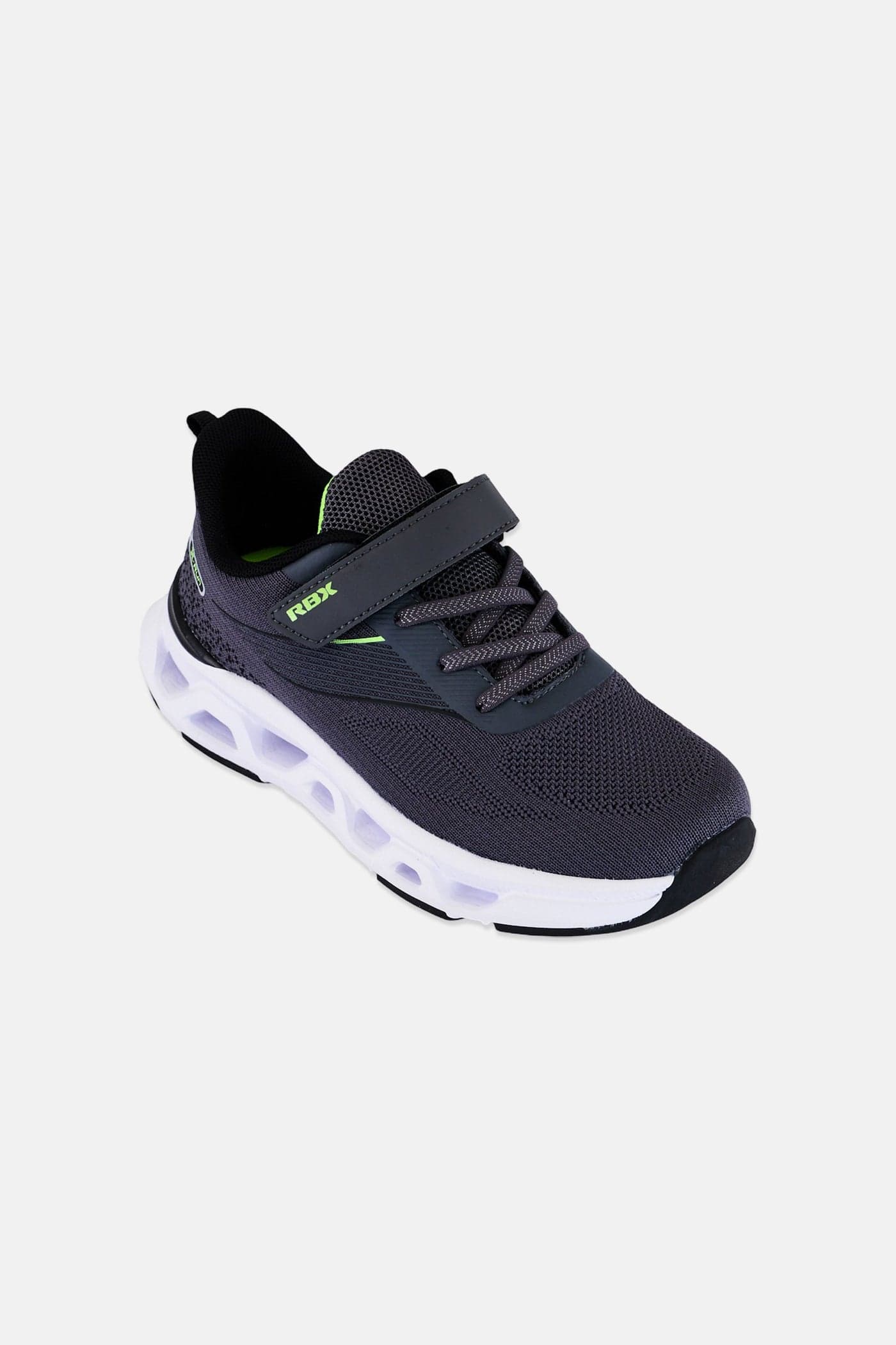 Kids Boy Velcro Closure Outdoor Shoes, Grey