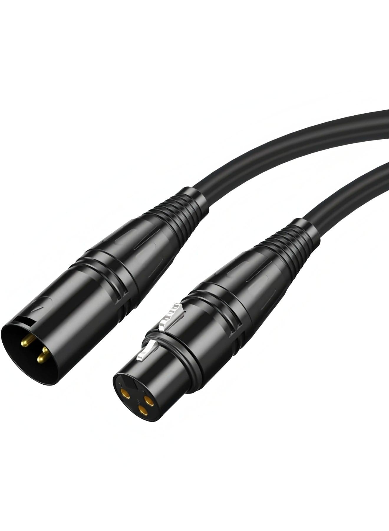 XLR Microphone Cable Male To Female 3 Pin Cannon Balanced Extension Cable for Recording Applications, Mixers, Speaker Systems, DMX Lights,Mixer,Amplifiers (5 Meters)