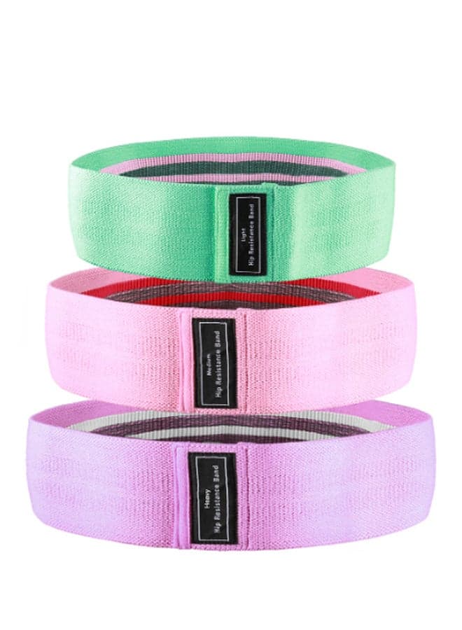 3-Piece Workout Exercise Bands With Spiky Massage Ball