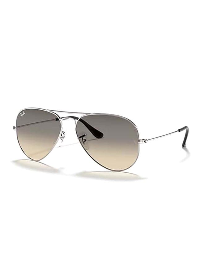 Unisex Aviator Sunglasses - Lens Size: 58 mm