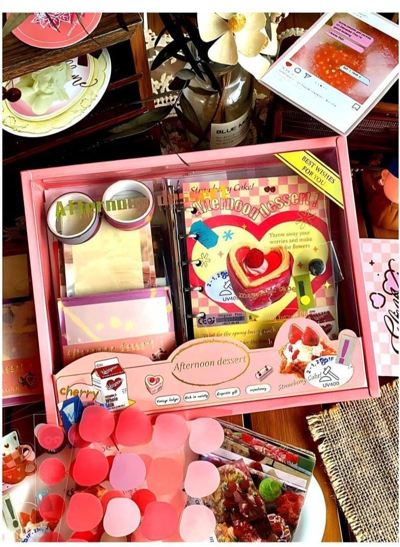 Aesthetic Scrapbook Kit Scrapbooking Supplies Junk Journal With A6 Grid Notebook Bullet Journals Diy Gift Journaling For Teen Girl Kid Women