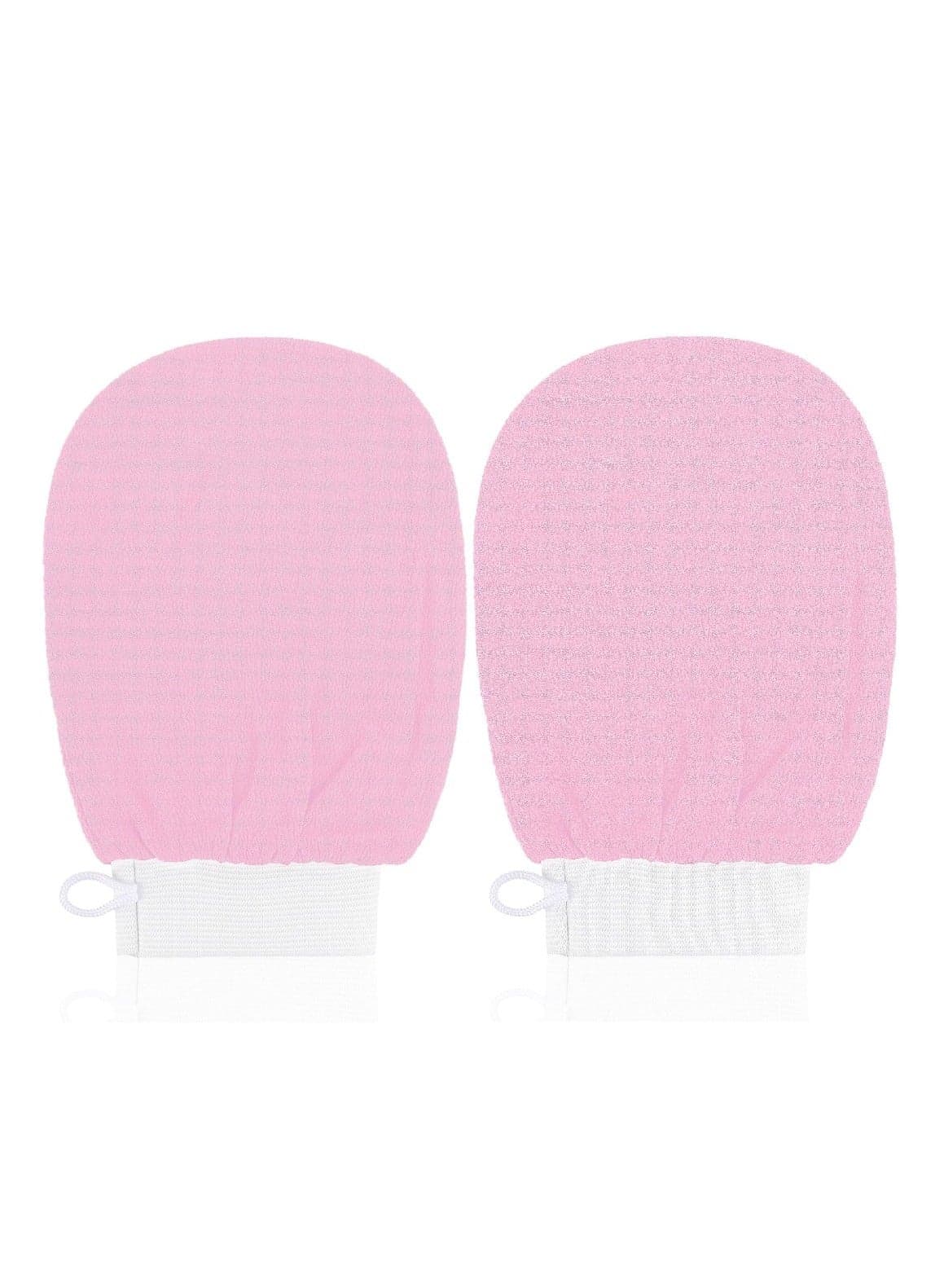 MOMENT 2 Pack Deep Exfoliating Glove for Body, Korean Exfoliating Mitts Deep Exfoliating Gloves Body Scrubber for Bath Shower Dead Skin Remover Keratosis Pilaris