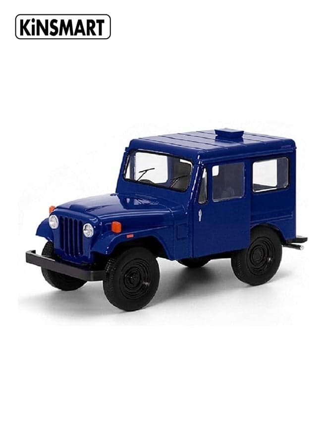 Kinsmart 1:26 1971 Jeep DJ-5B Die-Cast Model Car (Blue) – Pull Back Toy for Kids & Collectors