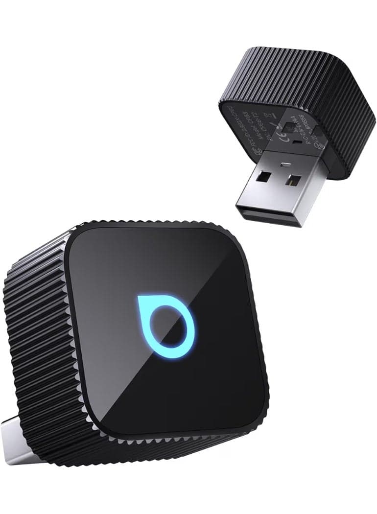 Ottocast Mini Slim 3.0 Wireless CarPlay & Android Auto Adapter 2026– Plug & Play, Fast Auto-Reconnect (Black)