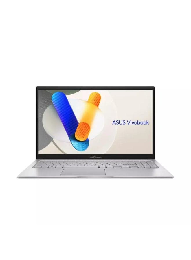 Vivobook 15 Laptop With 15.6 Inch Full HD (1920×1080) Display 60Hz, Intel Core 5 120U Processor/16GB RAM DDR5/512GB SSD/Intel UHD Graphics/Windows 11/ English/Arabic Cool Silver