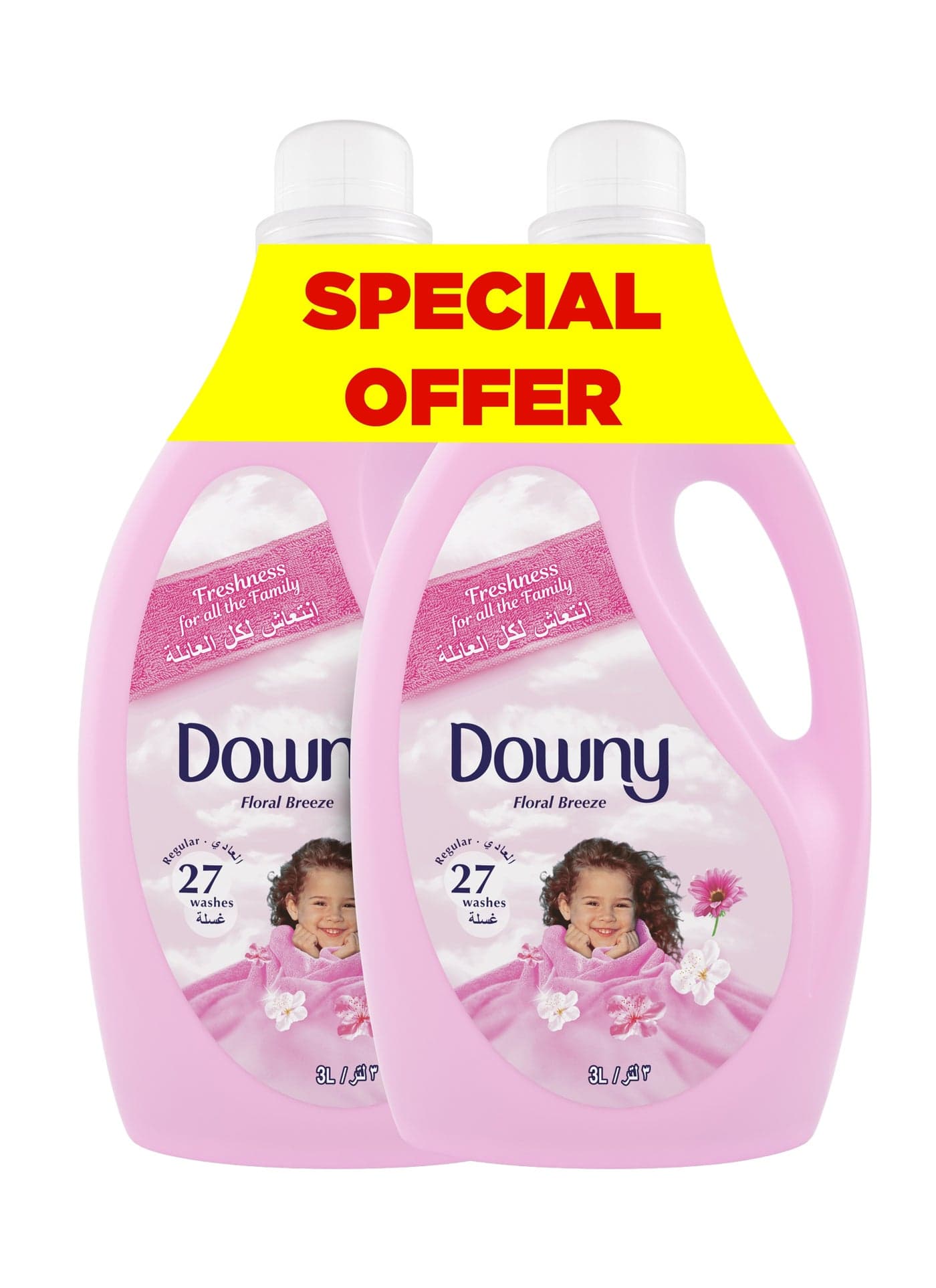 Regular Fabric Softener Floral Breeze Dual Pack