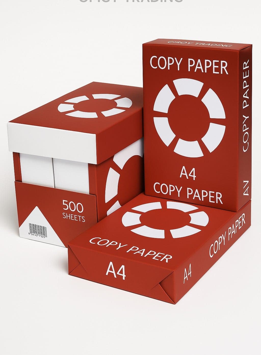 COPY PAPER A4 – White Paper, Red Box | 500 Sheets x 5 Reams | 1 Carton