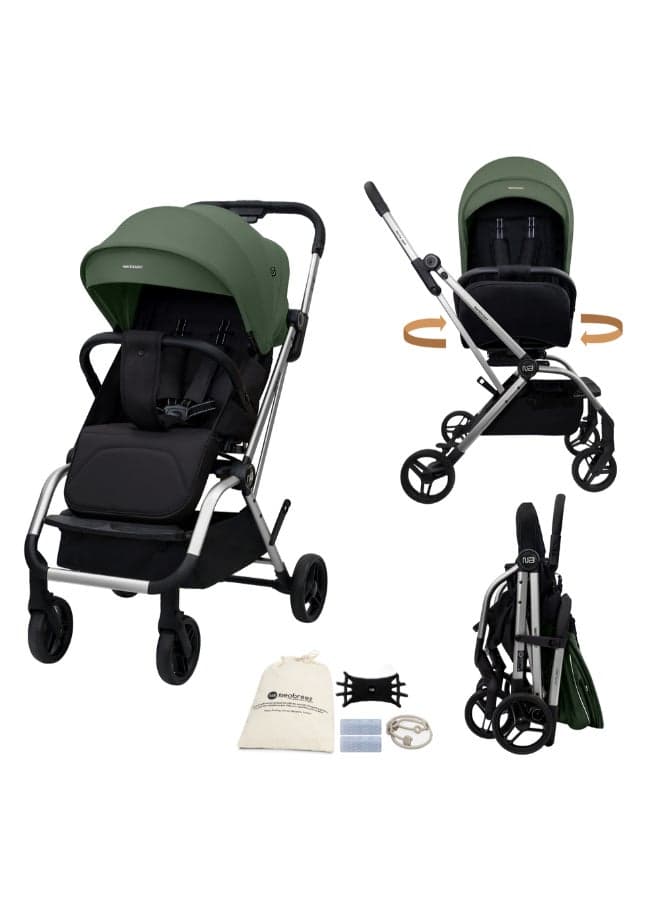 OCTA 360° Rotate Seat Lightweight Compact Travel Toddler Baby Stroller, Reversible Handle Baby Trolley, Two-Way Baby Stroller, One-Hand Fold, Waterproof UPF 50+ Canopy, 0-4 Yrs, 22kg, 3yrs Warranty