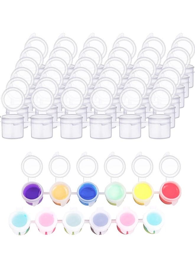 24 Strips Empty Paint Pots Strips with Lid Painting Arts Crafts Supplies for Classrooms Schools Paintings Art Festivals