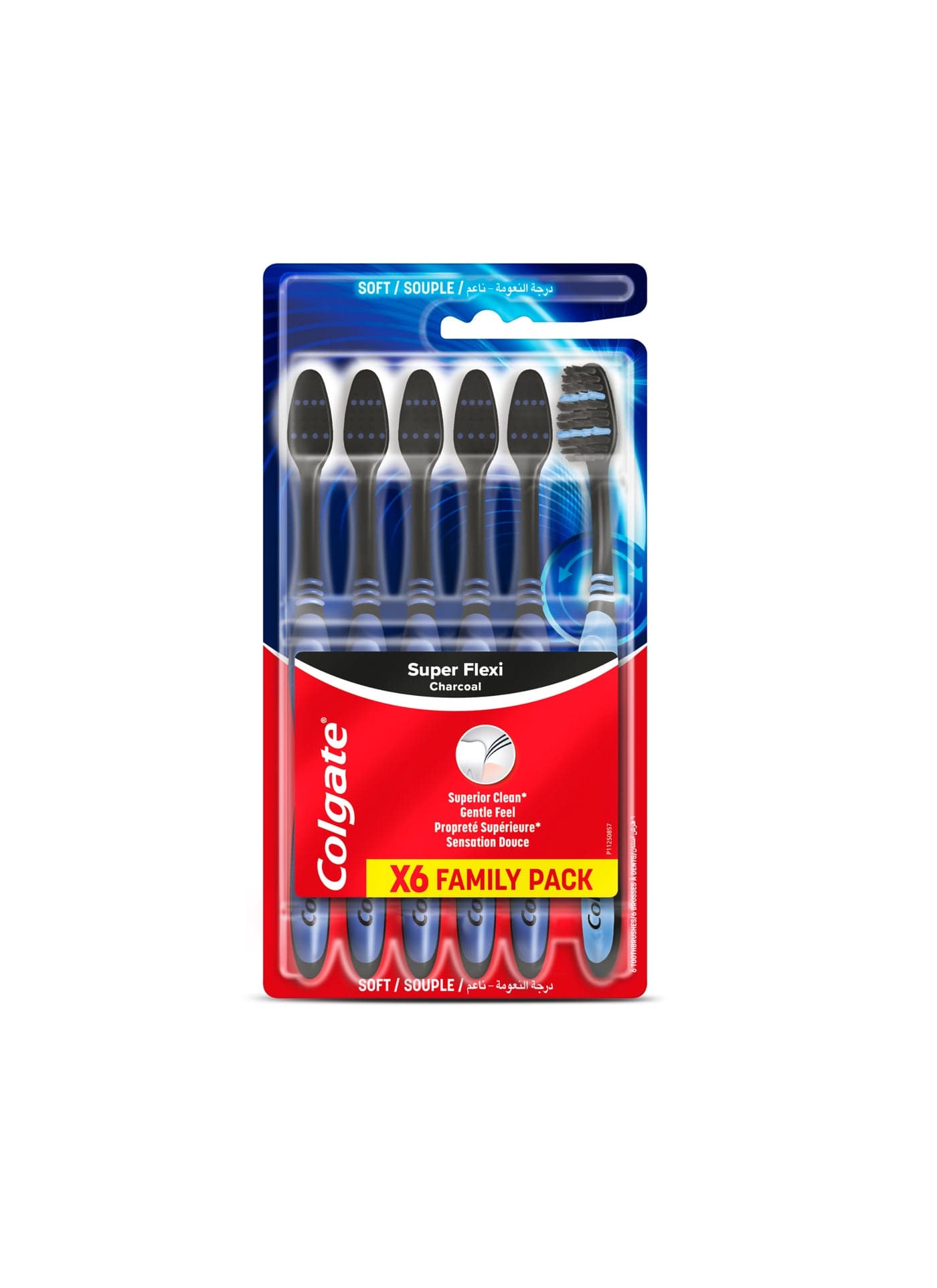 Super Flexi Charcoal Black Soft Toothbrush
