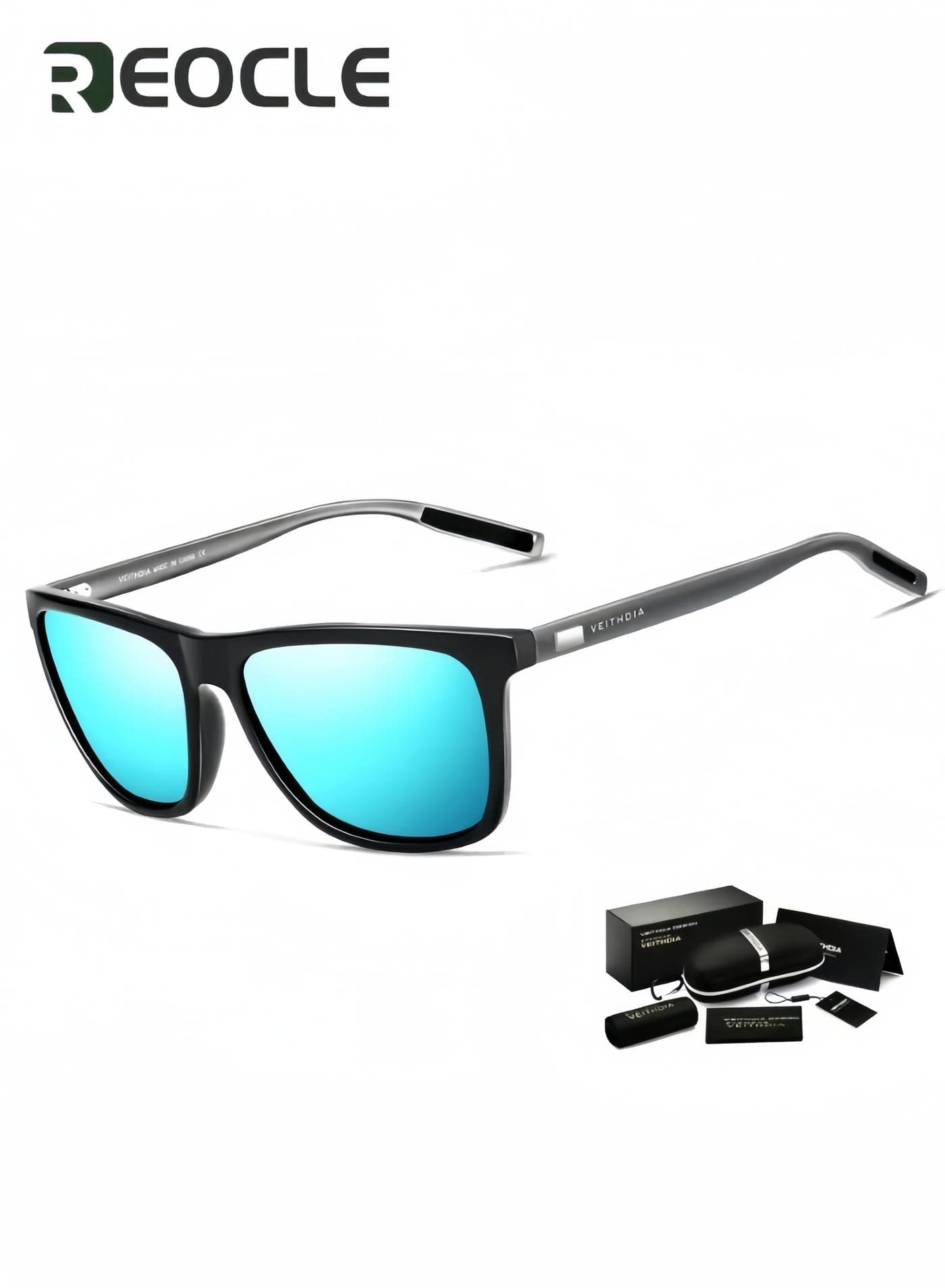 Men's Polarized Sunglasses Driving Sunglasses UV Protection Sun Glasses AntiGlare Eyewear Ultra-Light Sun Glasses Outdoor Sports Glasses with Glasses Case
