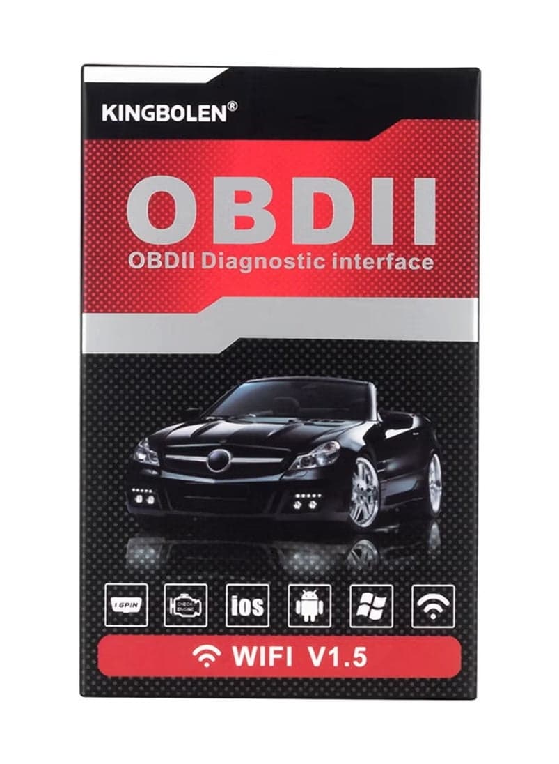 Wireless ELM327 OBD2 Car Scanner Adapter - Car Scanner Compatible with Android and Apple Systems, Car Diagnostic Tools