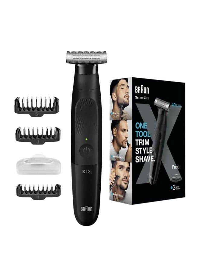 Series X Beard Trimmer + Razor For Men, Xt3100 Black