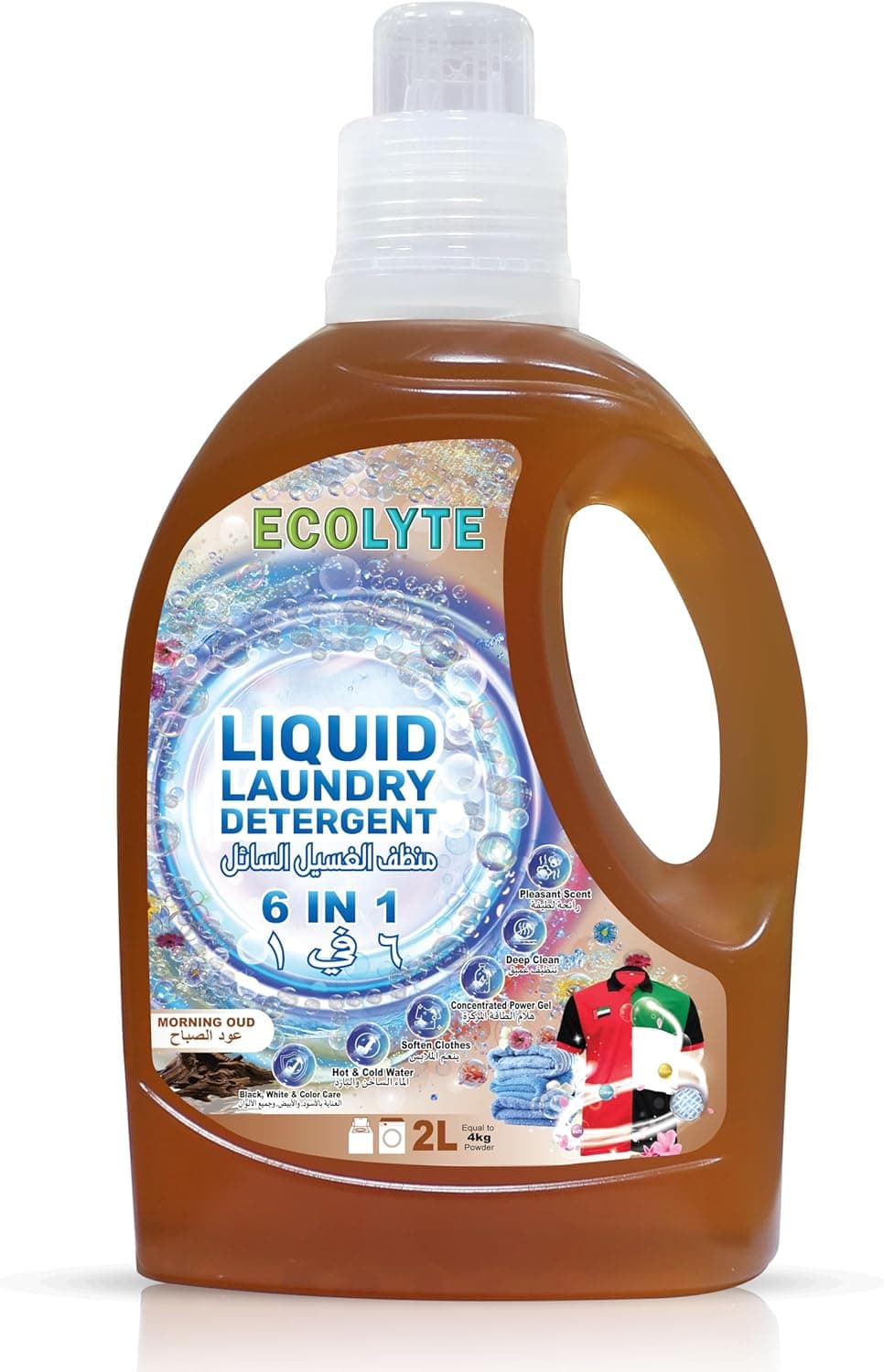 ECOLYTE+ Liquid Laundry Detergent - Morning Oud, 2L