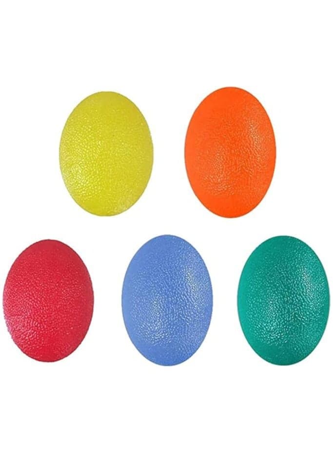 Hand Grip Strength Trainer, Stress Ball for Adults and Kids, Hand Therapy Ball Squishy Stress Relief Balls, Squeeze Balls Hand Exercise Tool Pack of 5 Squeeze Balls