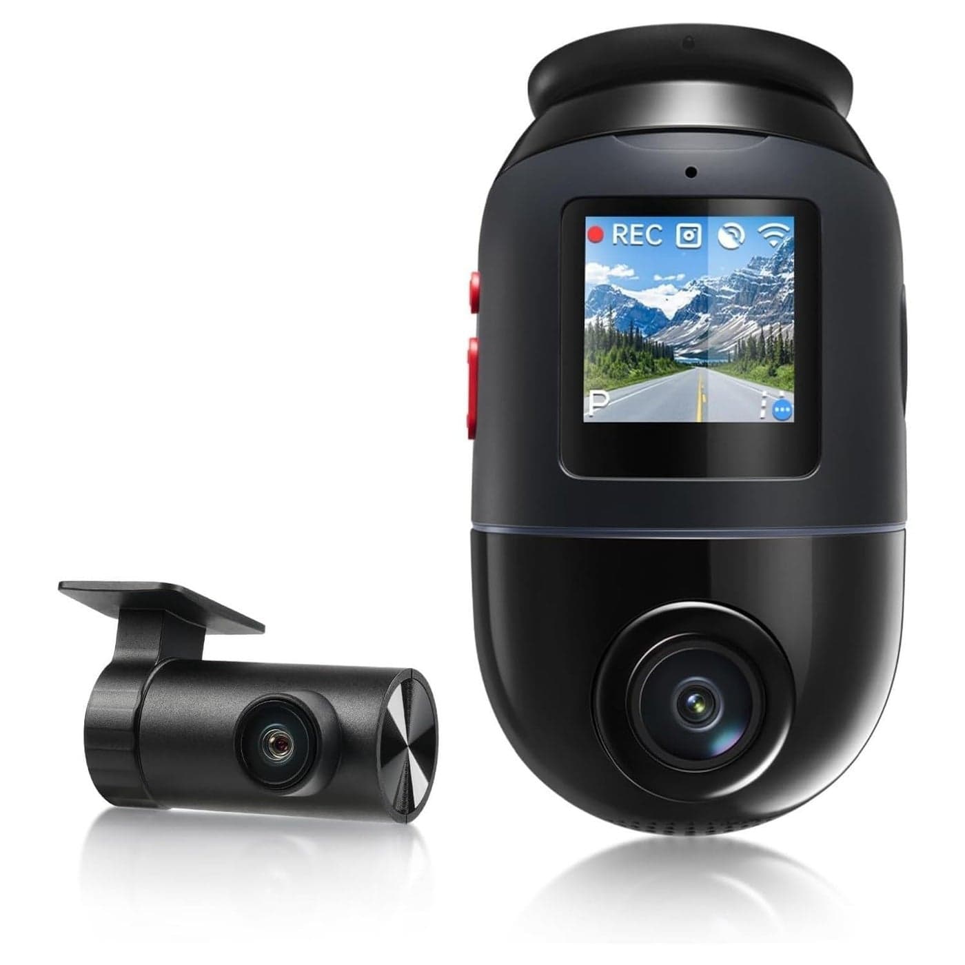 70mai 4K HDR Omni DashCam, Black, Dual Camera
