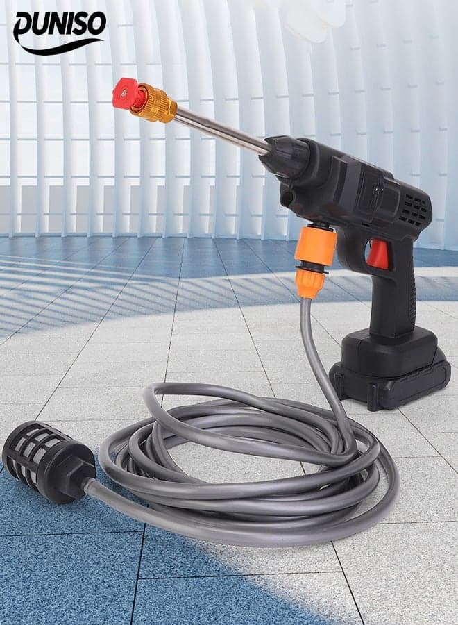Portable Electric Cordless Pressure Washer, Car Washer 3000 PSI, 48VF Battery Powered Pressure Washer with 2 Batteries for Car, House, Floor, Plants, Garden