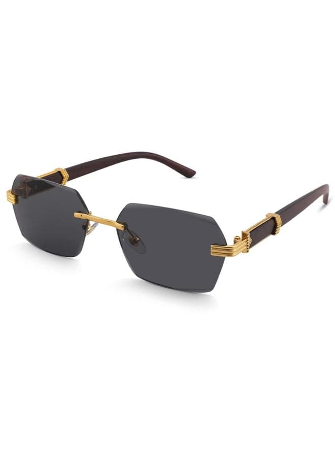 Rimless Fashion Trend Sunglasses | Personalized Design | Lightweight UV Protection | Unisex