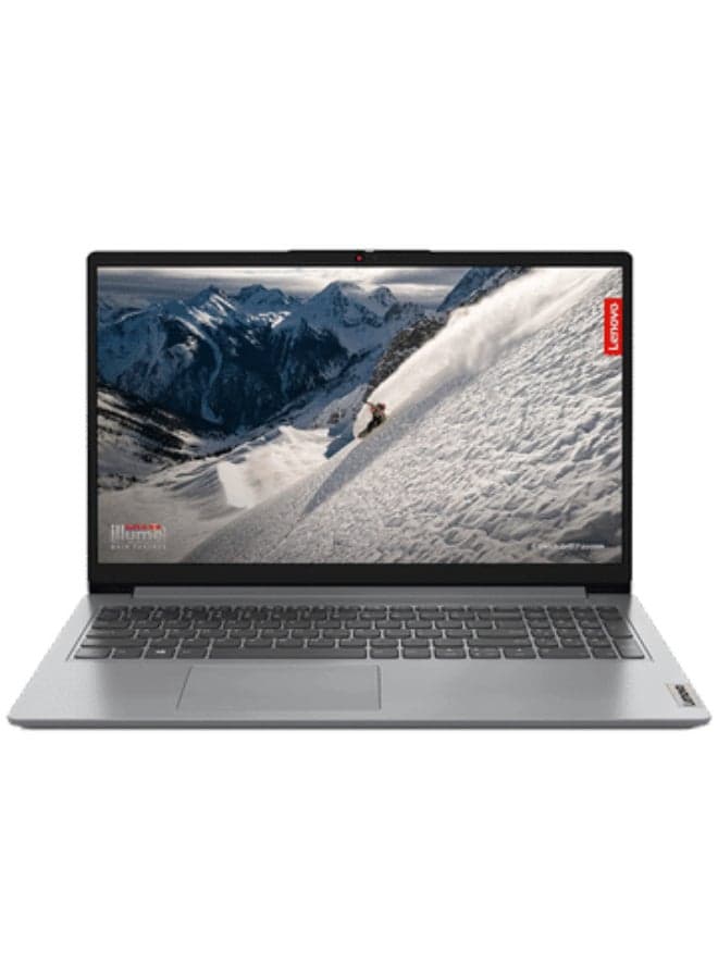 Ideapad 1 Laptop With 15.6-Inch Display, Ryzen 5-7520U Processor/8GB RAM/512GB SSD/Radeon 530 Graphics/Windows 11 English/Arabic Cloud Grey