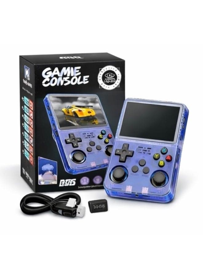 R36S Retro Handheld Game Console 64GB – Portable Gaming System with 5000+ Built-in Games, 3.5” IPS Screen 640×480, Rechargeable Battery, Supports NES/PS1/GBA/SEGA – Classic Pocket Video Game Player