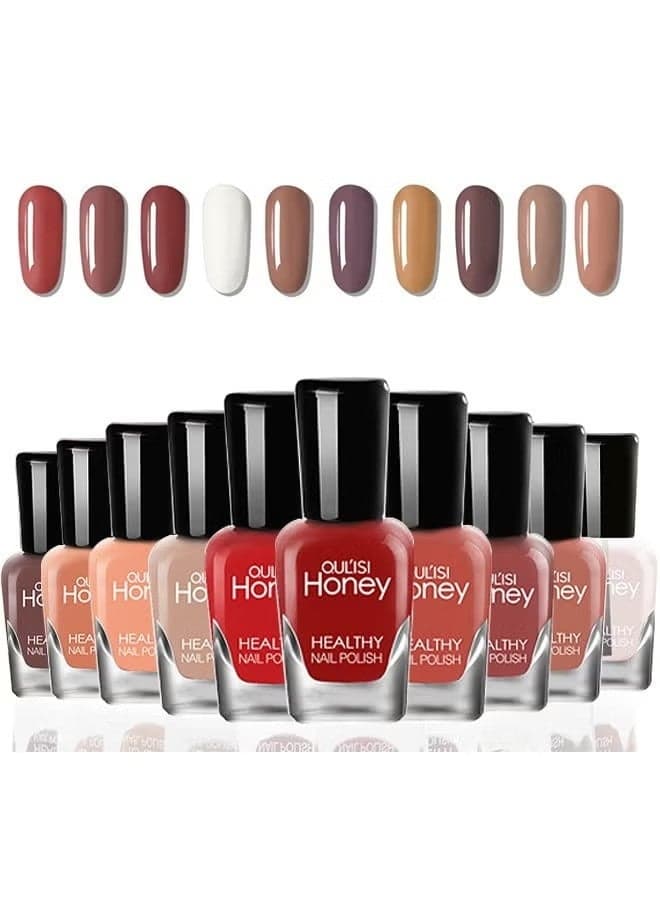 10 PCS Easy Peel Off Nail Polish Set, Non-Toxic Water Based Quick Dry Nail Polish Set Organic And All-Natural Nail Polish For Women And Girls
