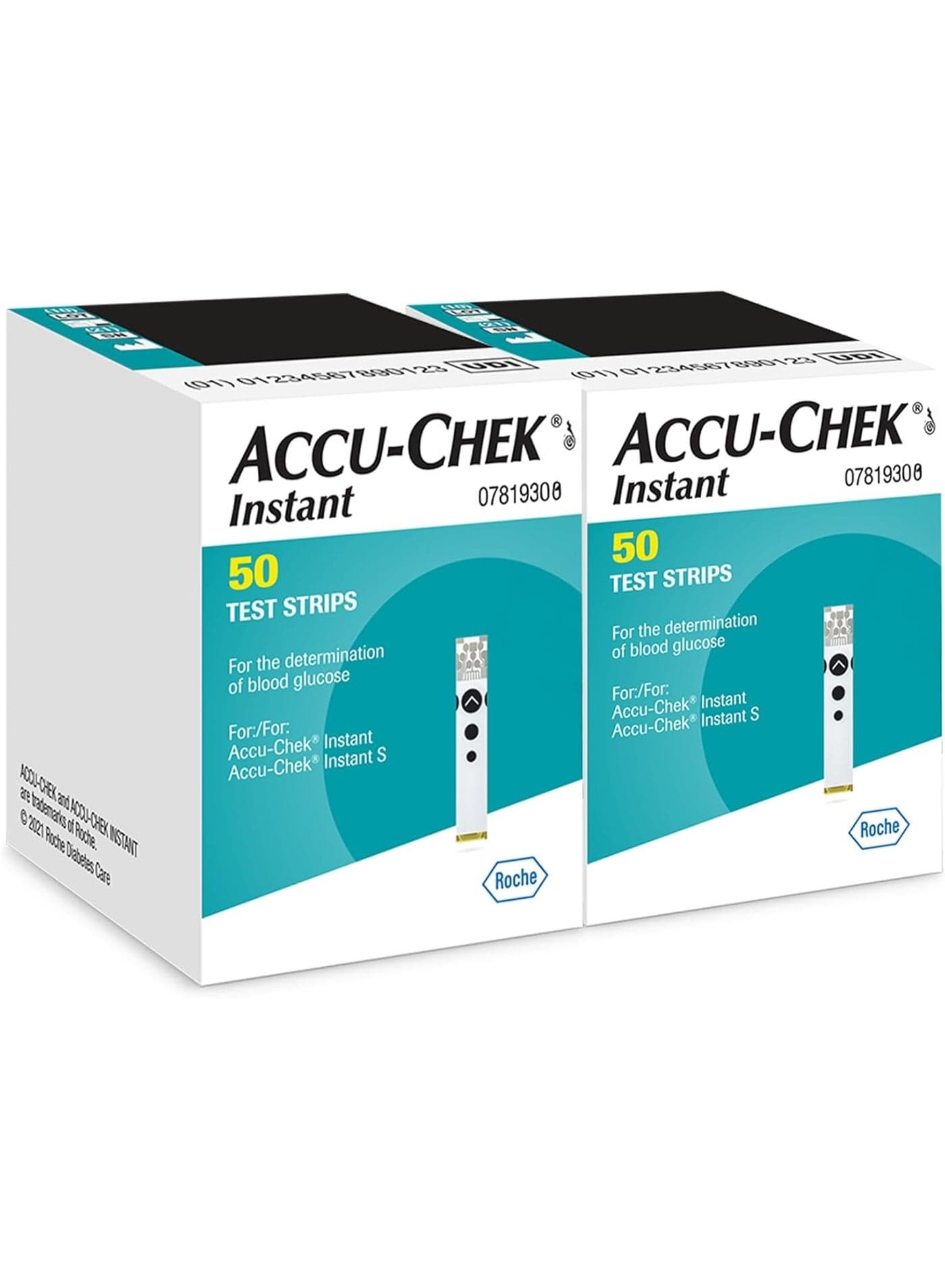 Accu-Chek Instant Strips For Diabetic Blood Glucose Testing Pack of 2