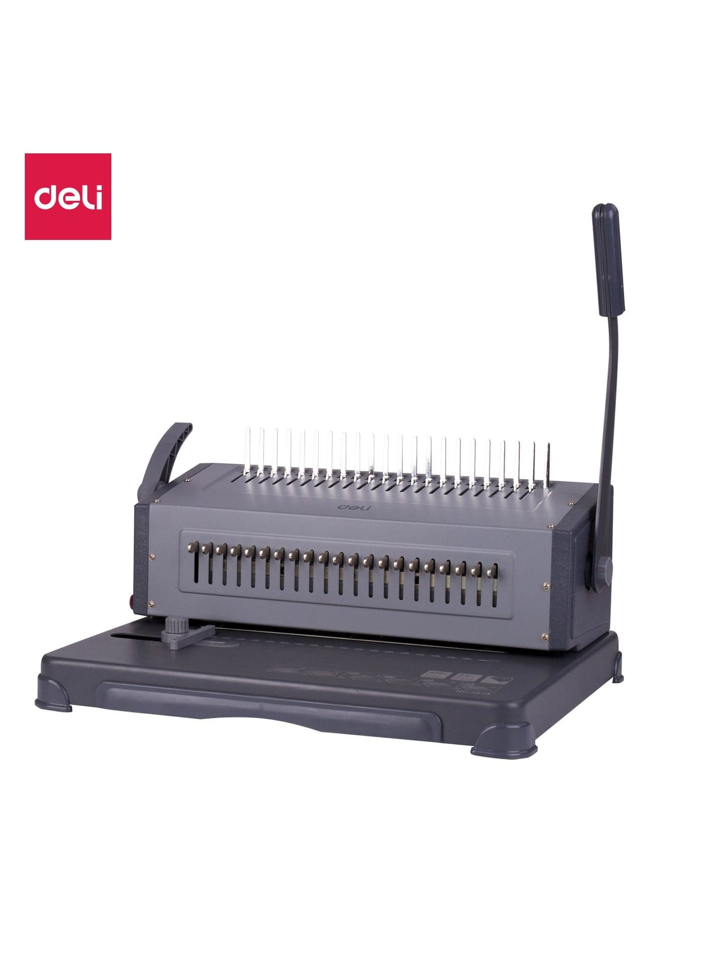 Deli 3874 Comb Binding Machine 25-Sheet Punch 450-Sheet Bind – ideal for A4 reports