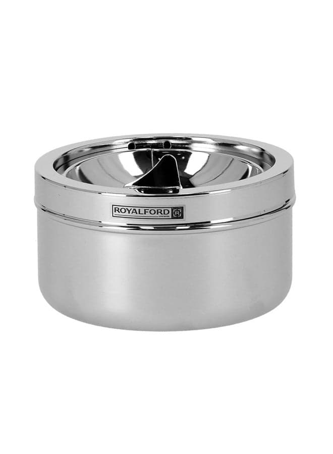 Metal Ash Tray Silver