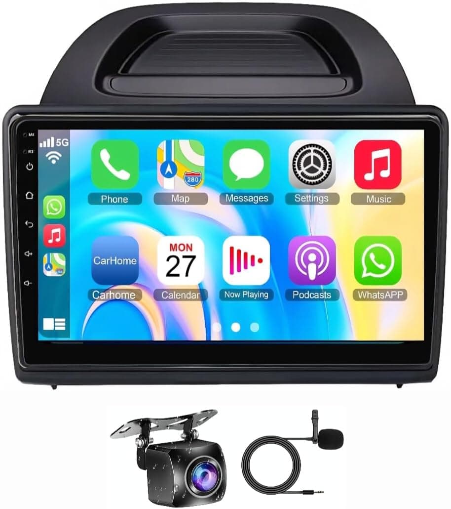 Fit Ford EcoSport Car Radio Stereo Ecosport Android Screen 2018-2021 with Wireless CarPlay, Android Auto, GPS, WiFi,BT,DSP (2+32GB Carplay 4CORE)