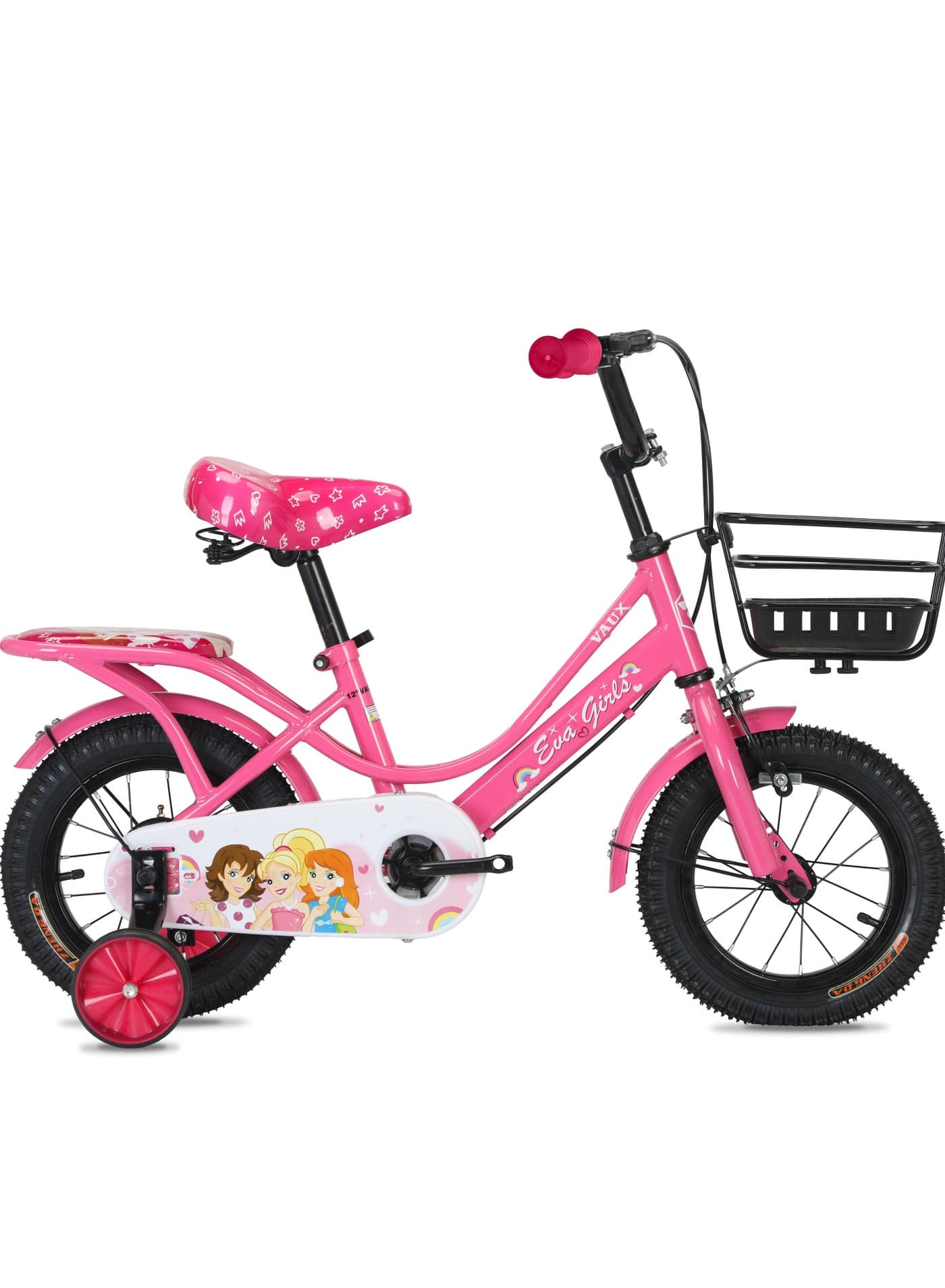 Eva Road Bike || 12 Inch Wheel Size || For Kids || Adjustable Seat || Dark Pink
