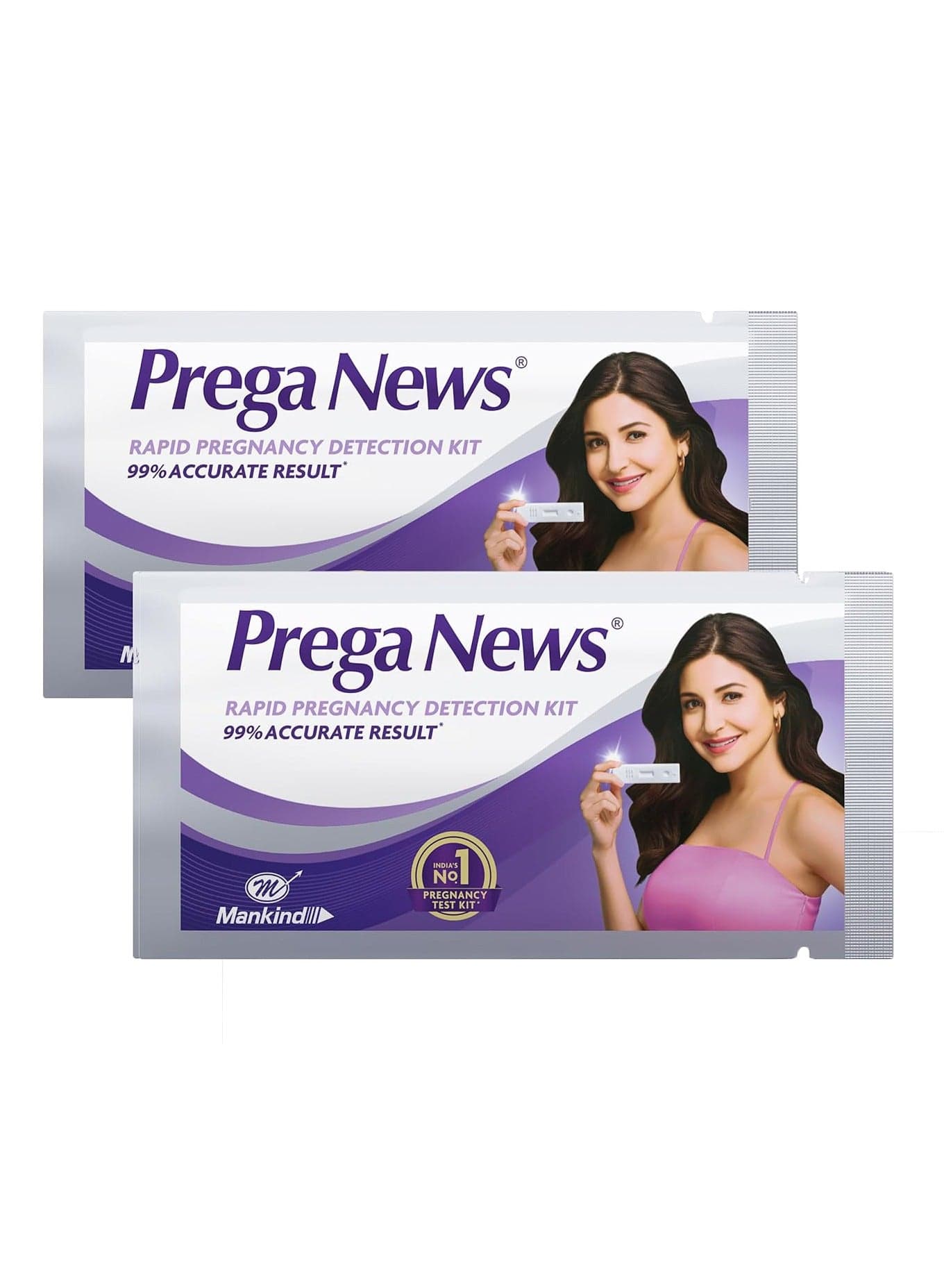 Pack of 2 One Step Urine HCG Pregnancy Test Kit