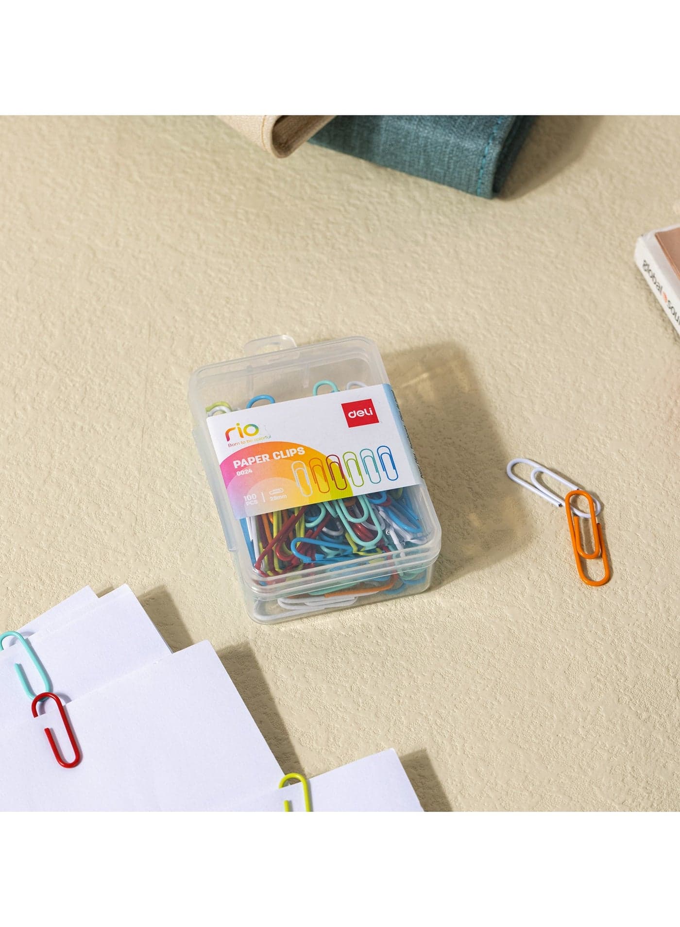 E0024 Paper Clips - 29mm, Assorted Colors