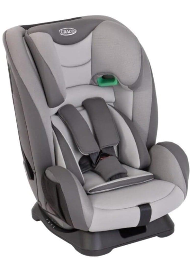 Graco FlexiGrow R129 Harness Booster Car Seat (76–145 cm | 15 Months–12 Years) – Quartz | Harness Mode: 76–105 cm (15 Months–4 Yrs) | Highback Mode: 105–145 cm (3.5–12 Yrs)