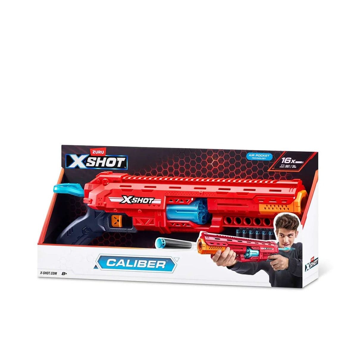 X-Shot Excel Caliber Blaster With 16 Darts