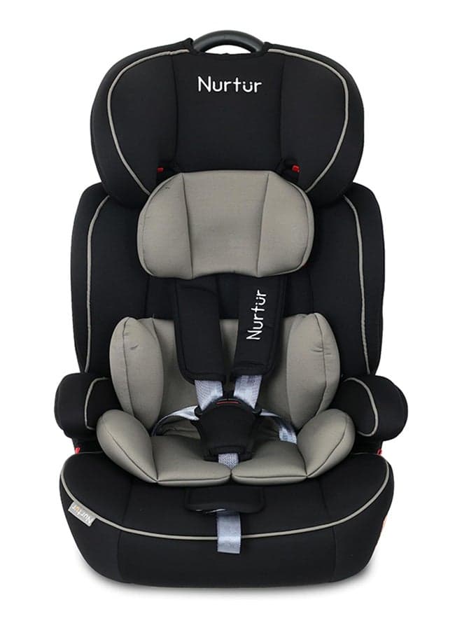All-in-one Ragnar Convertible Car Seat, ultra-slim design with Rear-Facing, Forward-Facing, and Belt-Positioning Booster (Group 1/2/3), Upto 36kg - Grey Multi