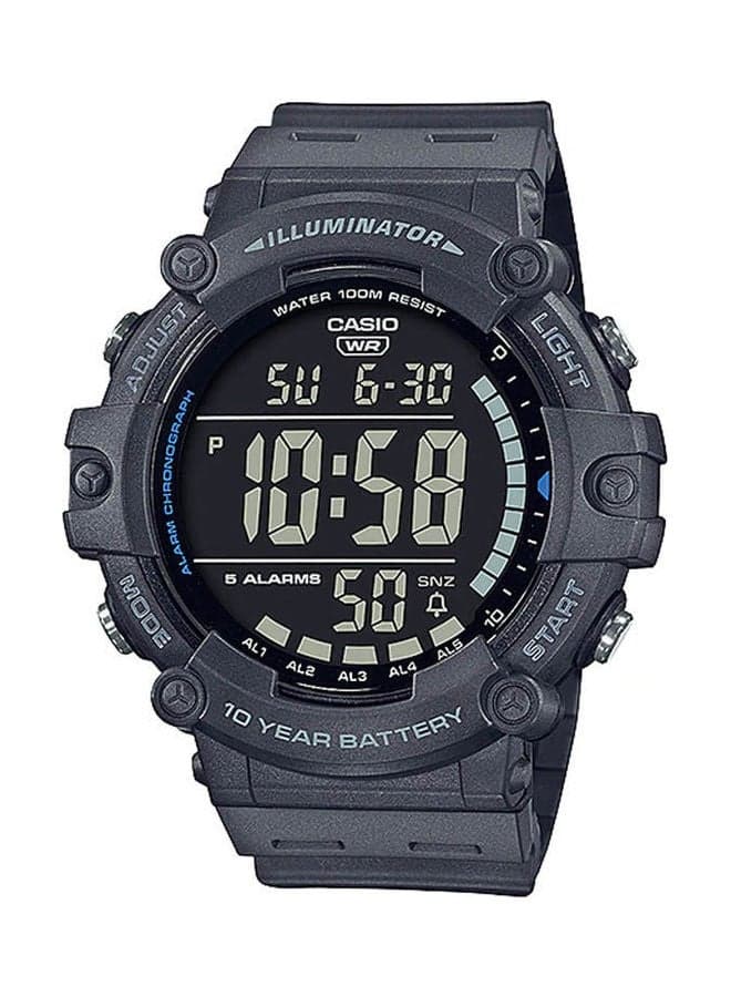 Men Rubber Digital Buckle Wrist Watch-AE-1500WH-8BVDF