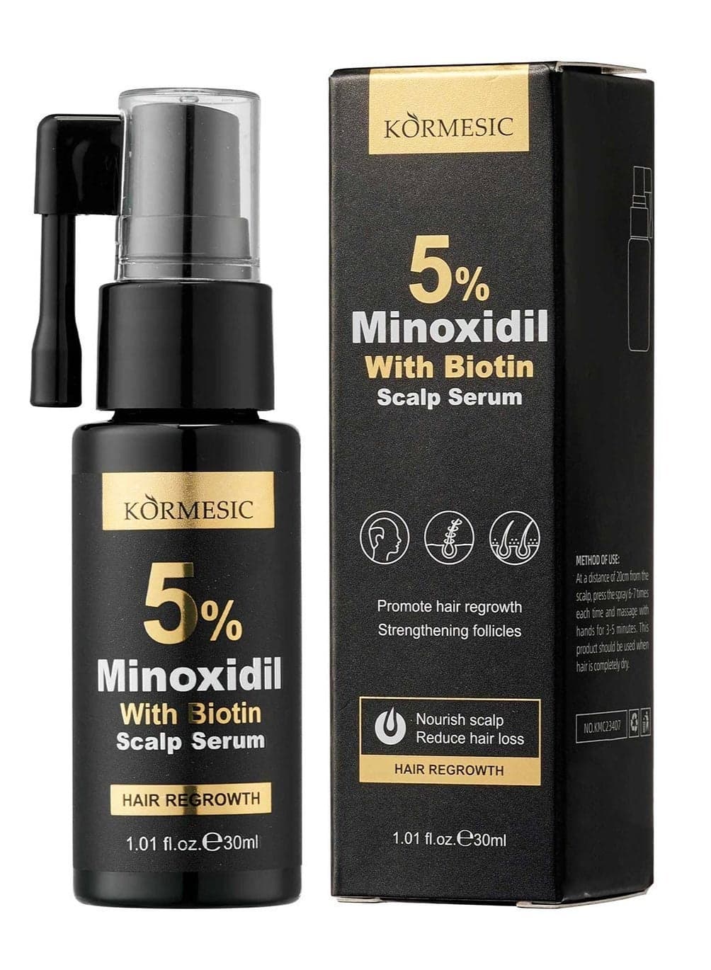 5% Minoxidil Hair Growth Serum For Men and Women, Biotin Hair Serum, Hair Growth, Prevent Scalp Hair Loss